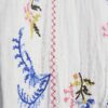 Petite White Embroidery Stripe Playsuit