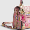 Pink Beaded Flower Charm