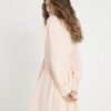 Pink Belted Mini Shirt Dress