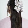 Pink Boucle Bow Hair Clip