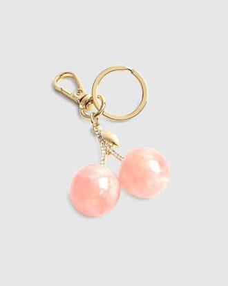 Pink Cherry Bag Charm