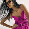 Pink Cornelli Mini Beach Dress