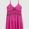 Pink Cornelli Mini Beach Dress