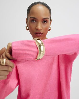 Pink Crew Neck Jumper Pink Crew Neck Jumper