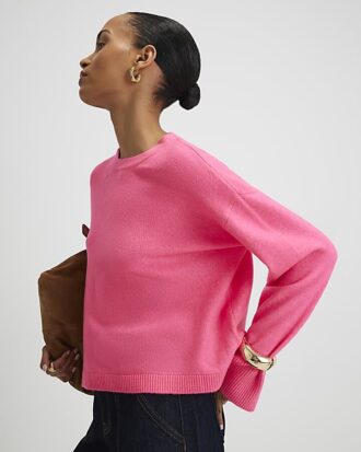 Pink Crew Neck Jumper Pink Crew Neck Jumper