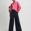 Pink Crew Neck Jumper