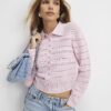 Pink Daisy Cardigan