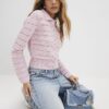 Pink Daisy Cardigan