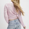 Pink Daisy Cardigan