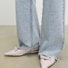 Pink Double Bow Sling Back Flat Shoes