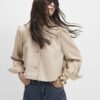 Pink Faux Suede Long Sleeve Jacket