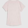 Pink Fitted Ribbed T-shirt