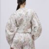 Pink Floral Cocoon Sleeve Boucle Jacket