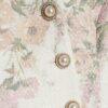 Pink Floral Cocoon Sleeve Boucle Jacket