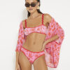 Pink floral High Rise bikini bottoms
