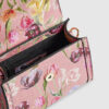 Pink Floral Mini Charm Tote Bag