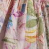Pink Floral Shirred Mini Beach Dress