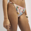 Pink Floral Tie Side Bikini Briefs