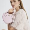 Pink Heart Cross Body Bag