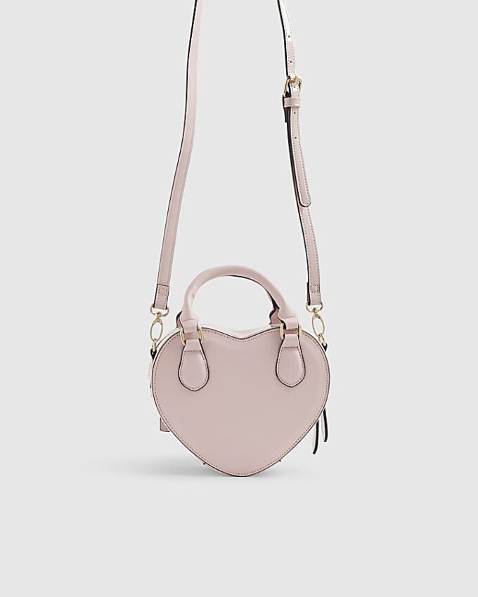 Pink Heart Cross Body Bag