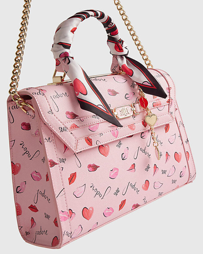 Pink Jadore Charm Scarf Tote Bag