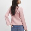 Pink Long Sleeve Button Detail Cardigan