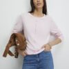 Pink Long Sleeve Knitted Top