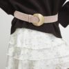 Pink Moon Buckle Waist Belt