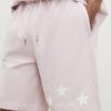 Pink Oversized Fit Pink Lisiere Shorts