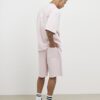 Pink Oversized Fit Pink Lisiere Shorts