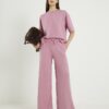 Pink Premium Wide Leg Joggers