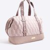Pink Quilted Holdall Bag