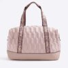 Pink Quilted Holdall Bag