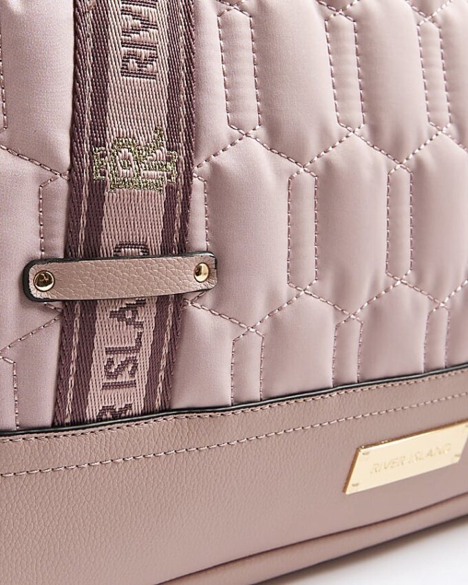Pink Quilted Holdall Bag