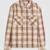 Pink Regular Fit Checked Double Pocket Shirt
