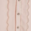 Pink Scallop Sleeveless Blouse