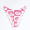 Pink Shell Print Textured Bikini Bottoms