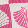 Pink Shell Print Textured Cami Bikini Top