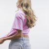 Pink Short Sleeve Ur Cute Embroidered T-shirt