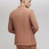 Pink Skinny Fit Textured Suit Jacket