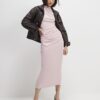 Pink Sleeveless Cosy Drape Top