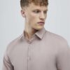 Pink Slim Fit Long Sleeve Shirt