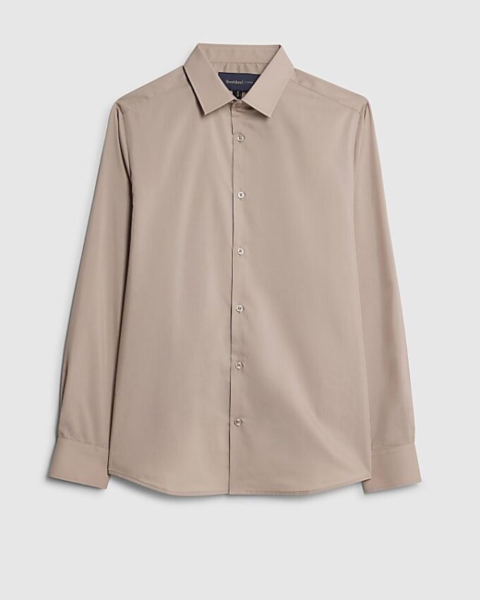 Pink Slim Fit Long Sleeve Shirt