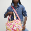 Pink Swirl Quilted Holdall Bag