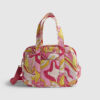 Pink Swirl Quilted Holdall Bag