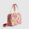 Pink Swirl Quilted Holdall Bag