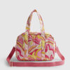 Pink Swirl Quilted Holdall Bag