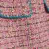 Pink Whipstitch Boucle Mini Skirt