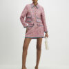 Pink Whipstitch Boucle Trophy Jacket