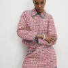 Pink Whipstitch Boucle Trophy Jacket